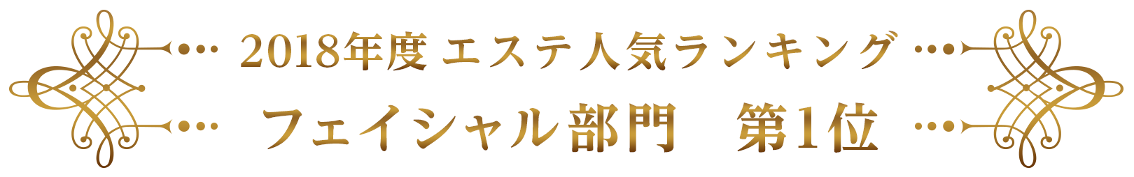 2021年度エステ人気ランキングフェイシャル部門第1位